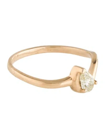 Pre-owned Ring 14k Diamond Cocktail  In Multicolor