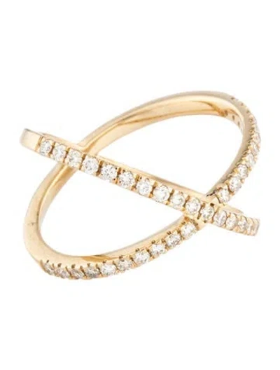 Pre-owned Ring 14k Diamond Cocktail  In Multicolor
