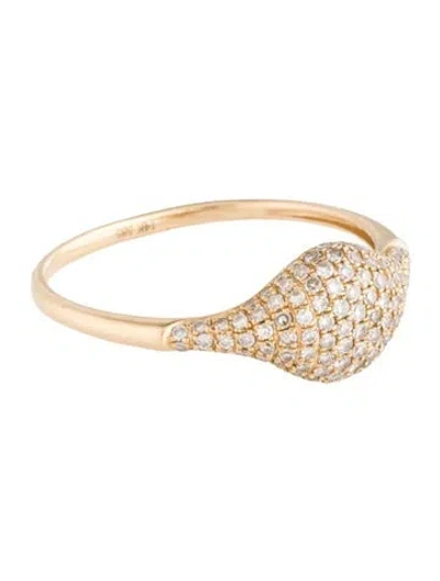 Pre-owned Ring 14k Diamond Cocktail  In Multicolor