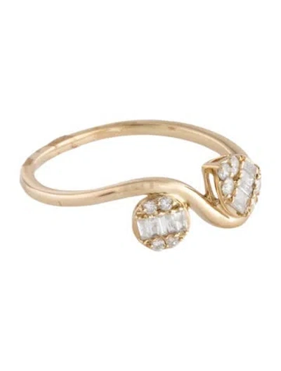 Pre-owned Ring 14k Diamond Cocktail  In Multicolor