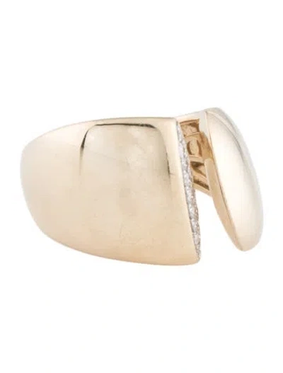Pre-owned Ring 14k Diamond Cocktail  In Multicolor