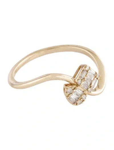 Pre-owned Ring 14k Diamond Cocktail  In Multicolor