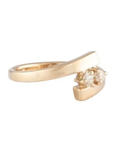 Pre-owned Ring 14k Diamond Cocktail  In Multicolor