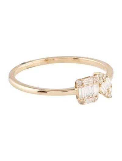 Pre-owned Ring 14k Diamond Cocktail  In Multicolor