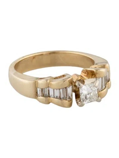 Pre-owned Ring 14k Diamond Cocktail  In Multicolor