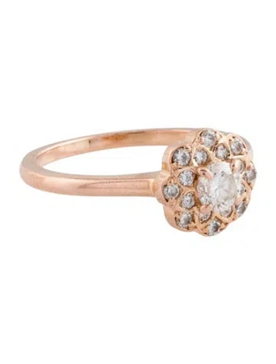 Pre-owned Ring 14k Diamond Cocktail  In Multicolor