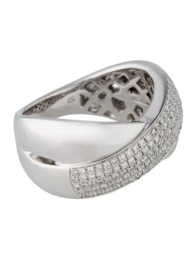 Pre-owned Ring 14k Diamond Crossover  In Multi