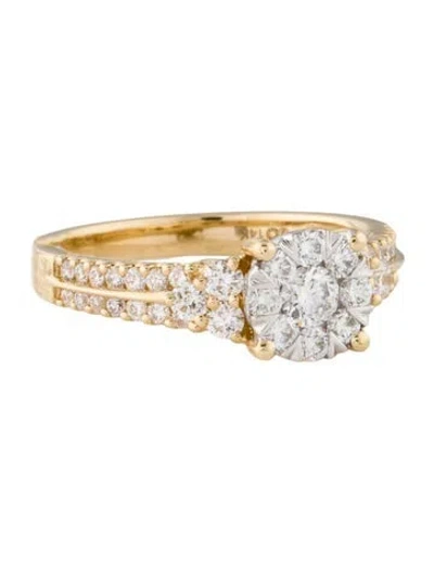 Pre-owned Ring 14k Diamond Engagement  In Multi