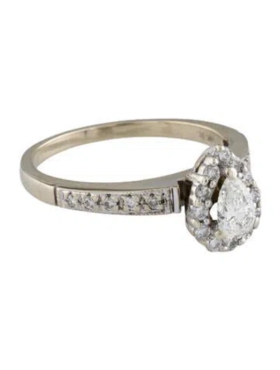 Pre-owned Ring 14k Diamond Engagement  In Multi