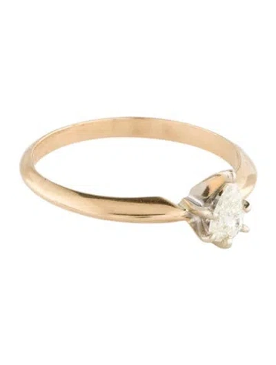 Pre-owned Ring 14k Diamond Engagement  In Multi
