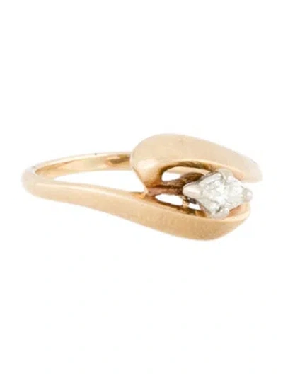 Pre-owned Ring 14k Diamond Engagement  In Multi