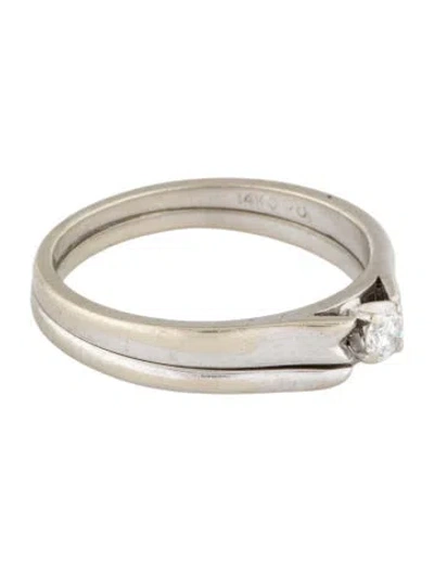 Pre-owned Ring 14k Diamond Engagement  In Multi