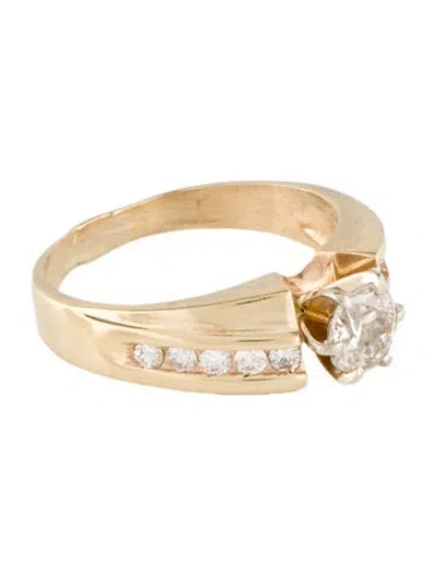 Pre-owned Ring 14k Diamond Engagement  In Multi