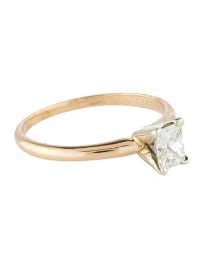 Pre-owned Ring 14k Diamond Engagement  In Multi