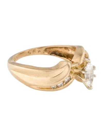 Pre-owned Ring 14k Diamond Engagement  In Multi