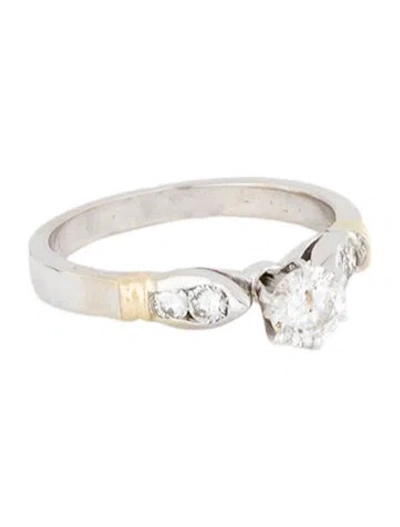 Pre-owned Ring 14k Diamond Engagement  In Multi