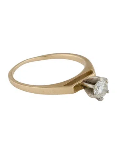 Pre-owned Ring 14k Diamond Engagement  In Multi