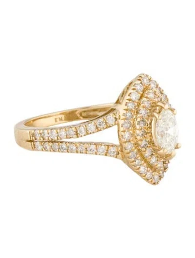 Pre-owned Ring 14k Diamond Engagement  In Multi