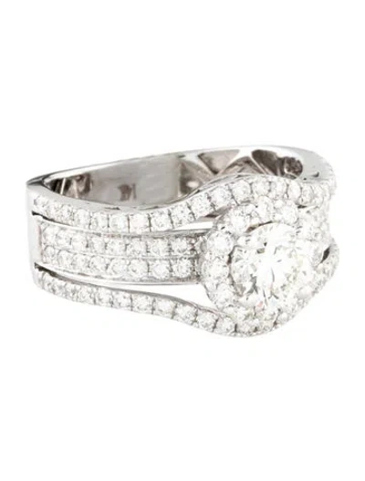 Pre-owned Ring 14k Diamond Engagement  In Multi