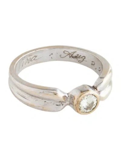 Pre-owned Ring 14k Diamond Engagement  In Multi
