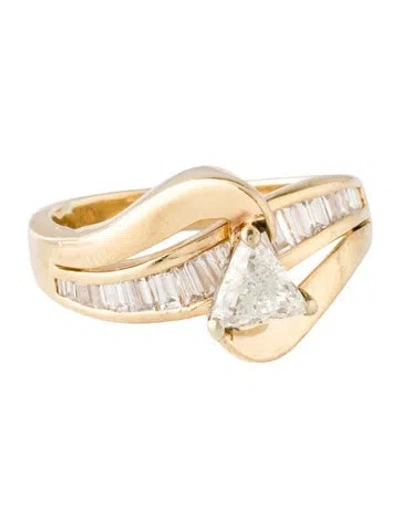 Pre-owned Ring 14k Diamond Engagement  In Multicolor