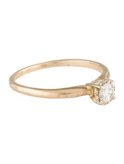 Pre-owned Ring 14k Diamond Engagement  In Multicolor