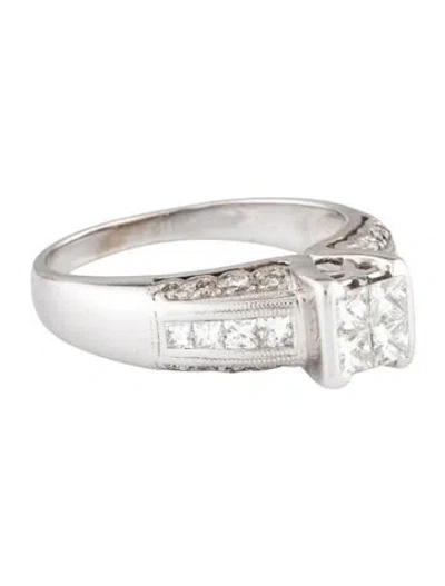 Pre-owned Ring 14k Diamond Engagement  In Multicolor