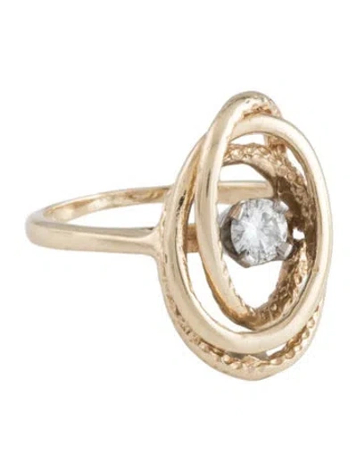 Pre-owned Ring 14k Diamond Engagement  In Multicolor