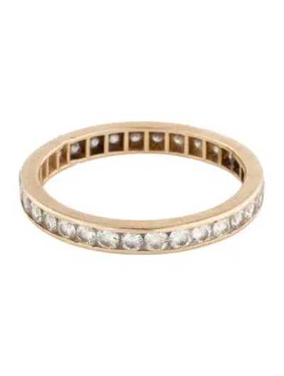 Pre-owned Ring 14k Diamond Eternity Wedding Band In Multi
