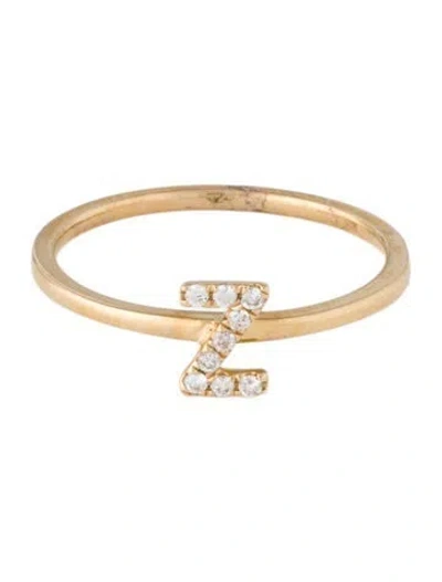Pre-owned Ring 14k Diamond 'f' Cocktail  In Multi