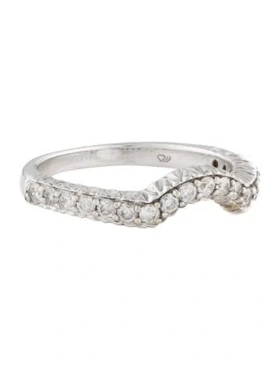 Pre-owned Ring 14k Diamond Fitted Band In Multi