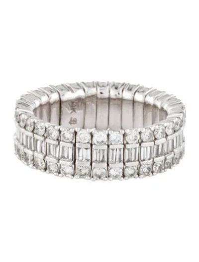 Pre-owned Ring 14k Diamond Flexible Band In Multi