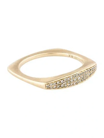 Pre-owned Ring 14k Diamond Geometric Band In Multi