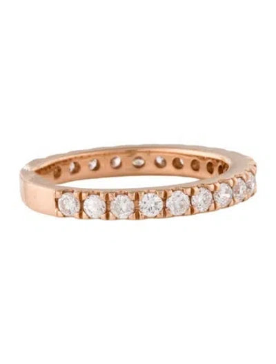 Pre-owned Ring 14k Diamond Half Eternity Band In Multi