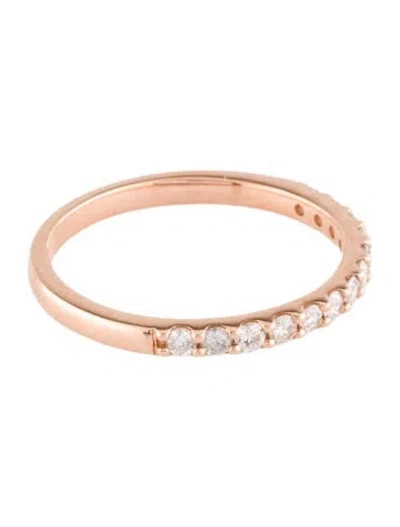 Pre-owned Ring 14k Diamond Half Eternity Band In Multi