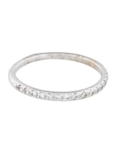 Pre-owned Ring 14k Diamond Half Eternity Band In Multi