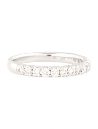 Pre-owned Ring 14k Diamond Half Eternity Band In Multi