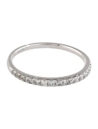 Pre-owned Ring 14k Diamond Half Eternity Band In Multi