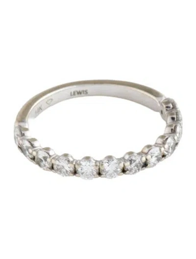 Pre-owned Ring 14k Diamond Half Eternity Band In Multi