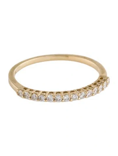 Pre-owned Ring 14k Diamond Half Eternity Band In Multi