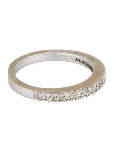 Pre-owned Ring 14k Diamond Half Eternity Band In Multicolor