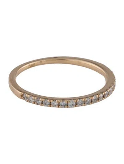 Pre-owned Ring 14k Diamond Half Eternity Band In Multicolor