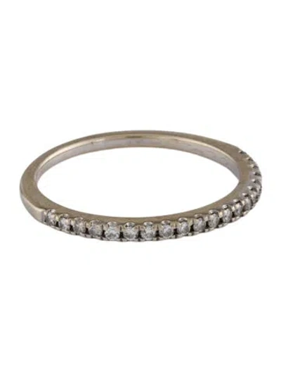 Pre-owned Ring 14k Diamond Half-eternity Band In Multi