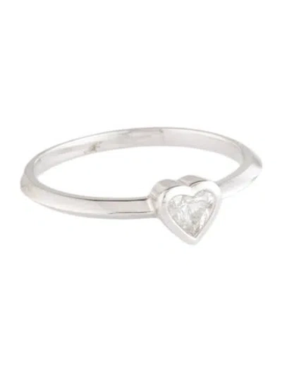 Pre-owned Ring 14k Diamond Heart Cocktail  In Multicolor