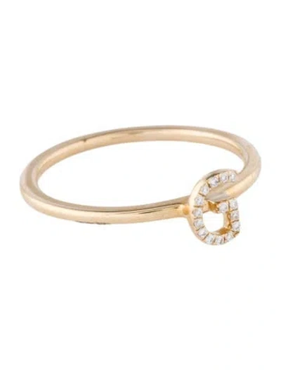 Pre-owned Ring 14k Diamond Initial 'g' Cocktail  In Multi
