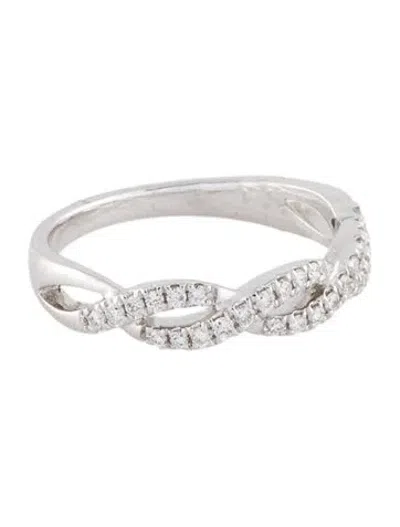 Pre-owned Ring 14k Diamond Intertwined Band In Multi