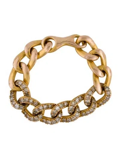 Pre-owned Ring 14k Diamond Link  In Multi