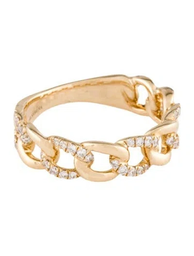 Pre-owned Ring 14k Diamond Link  In Multi