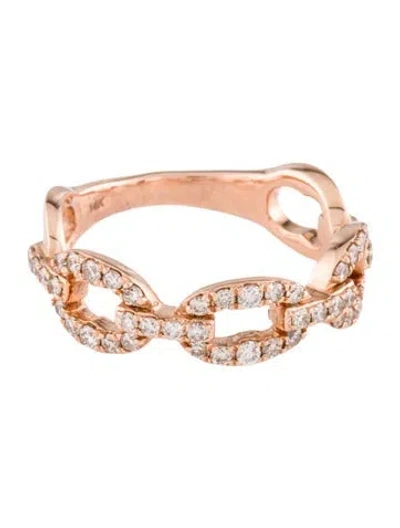 Pre-owned Ring 14k Diamond Link  In Multi
