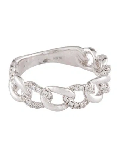 Pre-owned Ring 14k Diamond Link  In Multi